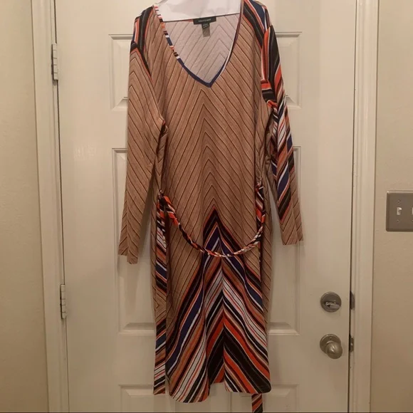 Ashley Stewart Stripe Dress - Picture 2 of 5